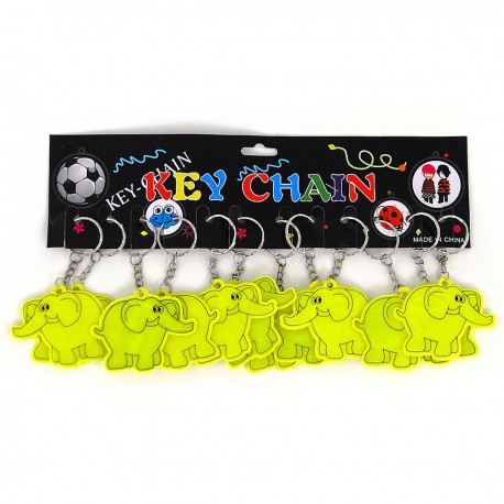 489356 BRELOK SŁONIK ODBLASKOWY 4 CM