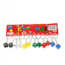 569591 BRELOK KOŚĆ DO GRY 12 SZTUK