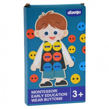 374032 ZABAWKA DREWNIANA - GUZIKI DLA CHŁOPCA