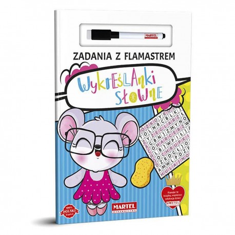 753983 MARTEL KSIĄŻECZKA ZADANIA Z FLAMASTREM - WYKREŚLANKI SŁOWNE