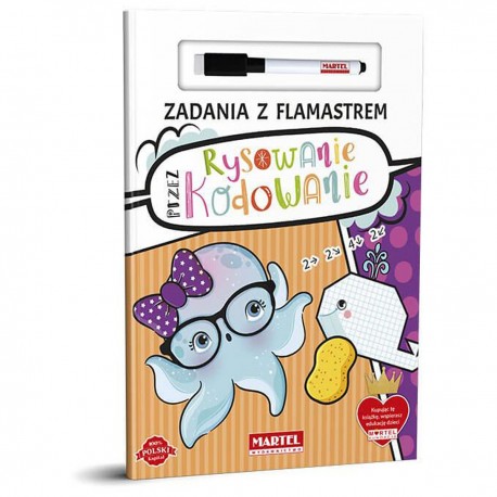 753976 MARTEL KSIĄŻECZKA ZADANIA Z FLAMASTREM - RYSOWANIE PRZEZ KODOWANIE