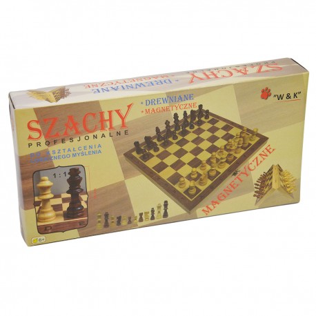 914140 GRA SZACHY DREWNIANE PROFESJONALNE - MAGNETYCZNE