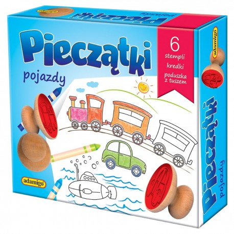 0006878 ADAMIGO PIECZĄTKI POJAZDY 6 STEMPLI