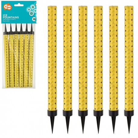 601463 ZESTAW 6 szt. FONTANNY PARTY 18 CM