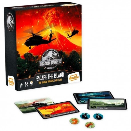 101341 SHUFFLE GRA JURASSIC PARK UCIECZKA Z WYSPY