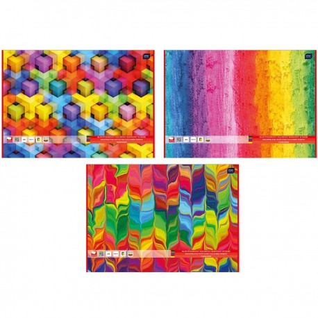 258311 BLOK RYSUNKOWY A3 KOLOROWY 80G 10