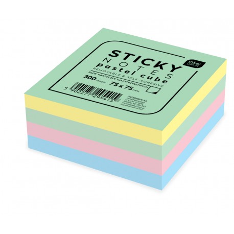 295415 KOLOROWE KARTECZKI SAMOPRZYLEPNE 75X75mm