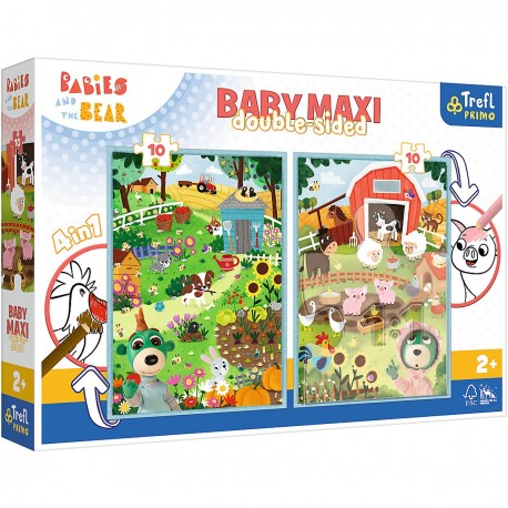 43000 TREFL PUZZLE 2w1 POZNAJ BOBASKI BABY MAXI