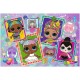 53016 TREFL PUZZLE 70el KOLOROWE LALECZKI LOL GLITTER BROKATOWE