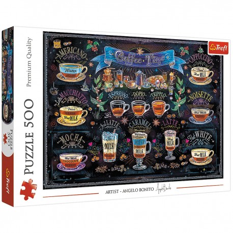 37449 TREFL PUZZLE 500 EL. CZAS NA KAWĘ