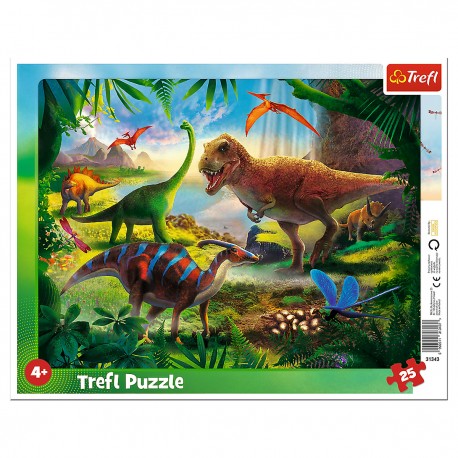 31343 TREFL PUZZLE RAMKOWE 25 DINOZAURY