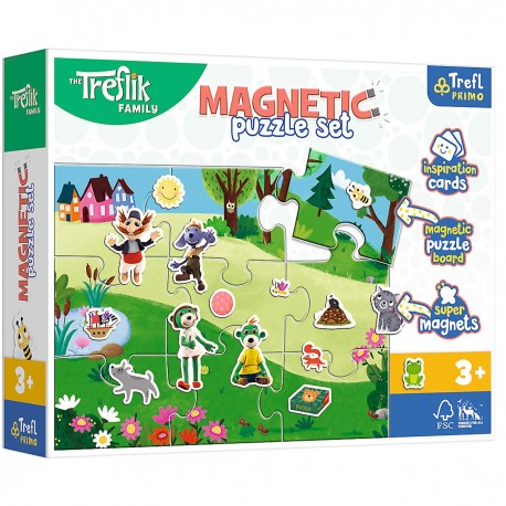 93166 TREFL PUZZLE MAGNETYCZNE TREFLIKOWY DZIEŃ