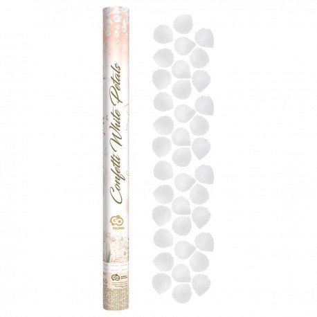 54988 KONFETTI PNEUMATYCZNE BIAŁE PŁATKI RÓŻ