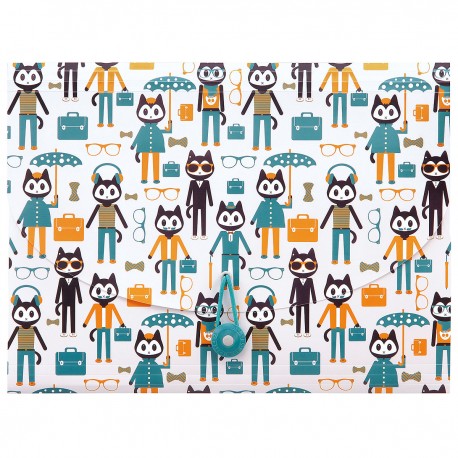 244864 TECZKA NA GUMKE I GUZIK FOLDERMATE