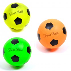 572669 PIŁKA GUMOWA FOOT BALL NEONOWE KOLORY