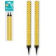 121582 URODZINY FONTANNY 2 szt. 21 CM ZŁOTY W GWIAZDKI GODAN
