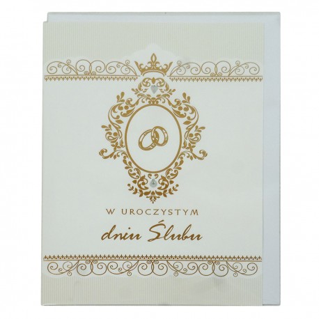 B6LUX KARTKA LAURKA OKOLICZNOŚCIOWA GRATULACJE Z OKAZJI ŚLUBU