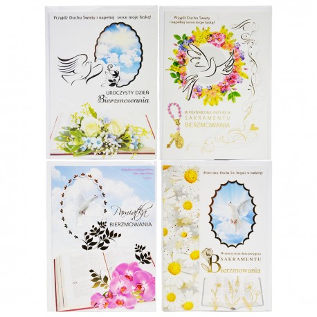 002501 PAMIĄTKA BIERZMOWANIA Z KOPERTĄ LD3