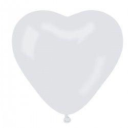 560107 BALONY SERCE 50 SZT. - PASTELOWE BIAŁE GODAN