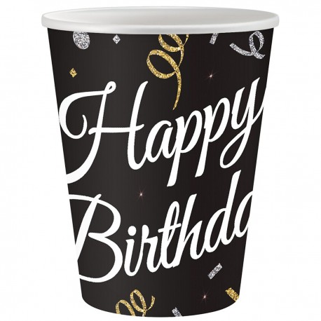 160703 KUBECZKI B&C HAPPY BIRTHDAY 250 ML 6 SZT GODAN