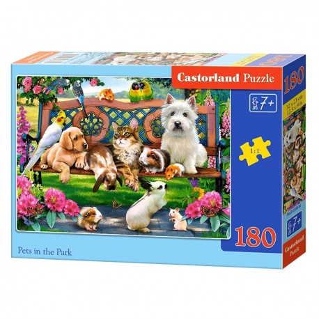 018444 CASTORLAND PUZZLE 180el ZWIERZAKI W PARKU