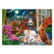 018499 CASTORLAND PUZZLE 180el KOTKI NA DACHU
