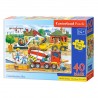 040018 CASTORLAND PUZZLE 40el MAXI NA BUDOWIE