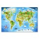 040117 CASTORLAND PUZZLE 40el MAPA ŚWIATA