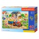 040193 CASTORLAND PUZZLE 40el ŻYCIE NA FARMIE