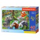 040315 CASTORLAND PUZZLE 40el ZWIERZĘTA W DŻUNGLI