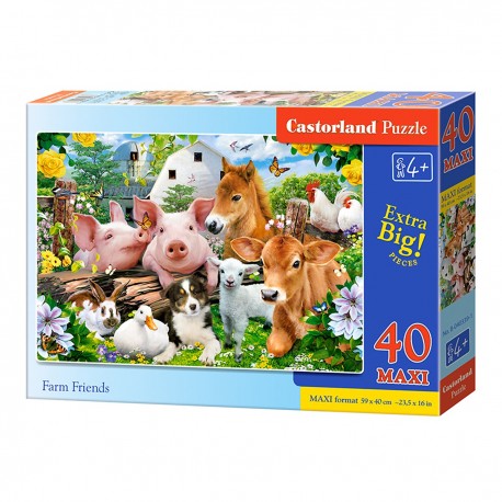 040339 CASTORLAND PUZZLE 40el PRZYJACIELE Z FARMY