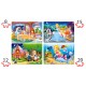 041008 CASTORLAND PUZZLE 4w1 PIĘKNE BAŚNIOWE BAŚNIE