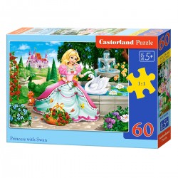 066056 CASTORLAND PUZZLE 60 EL KSIĘŻNICZKA Z ŁABĘDZIEM