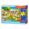 066155 CASTORLAND PUZZLE 60 EL WIZYTA W ZOO
