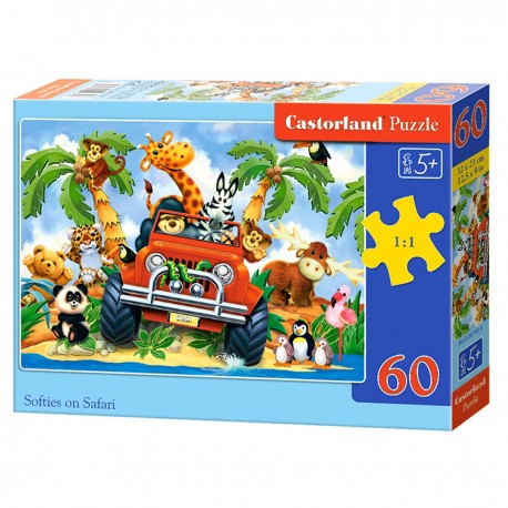 006793 CASTORLAND PUZZLE 60 EL PLUSZAKI NA SAFARI