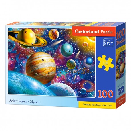 111077 CASTORLAND PUZZLE 100 EL SYSTEM SOLARNY ODYSSEY