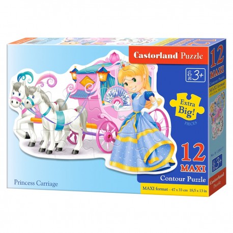 120017 CASTORLAND PUZZLE 12 EL MAXI POWÓZ KSIĘŻICZKI