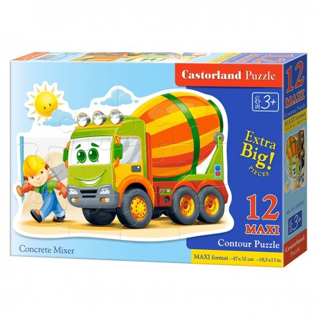120086 CASTORLAND PUZZLE 12 EL MAXI BETONIARKA