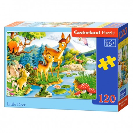 012725 CASTORLAND PUZZLE 120 EL MAŁY JELONEK