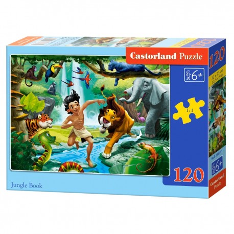 013487 CASTORLAND PUZZLE 120 EL KSIĘGA DŻUNGLI
