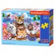 8013524 CASTORLAND PUZZLE 120 EL KOTKI W KWIATACH