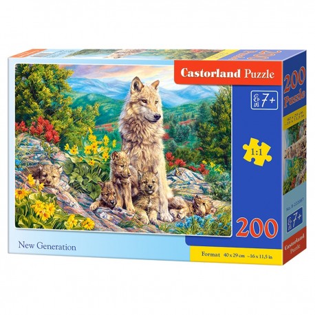 222087 CASTORLAND PUZZLE 200 EL NOWA GENERACJA