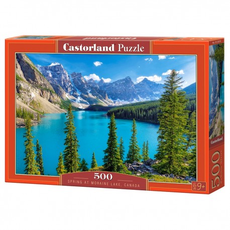 053810 CASTORLAND PUZZLE 500 EL WIOSNA W MALIGNE LAKE, CANADA