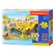 002139 CASTORLAND PUZZLE 20 EL MAXI BULDOŻER W AKCJI