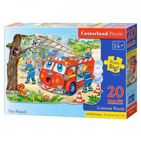 002146 CASTORLAND PUZZLE 20 EL MAXI STRAŻ POŻARNA