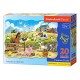 002429 CASTORLAND PUZZLE 20 EL MAXI ZWIERZĘTA Z FARMY
