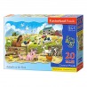 002429 CASTORLAND PUZZLE 20 EL MAXI ZWIERZĘTA Z FARMY