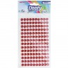 684493 DŻETY SAMOPRZYLEPNE - CZERWONY 6 mm 140 szt. BREWIS