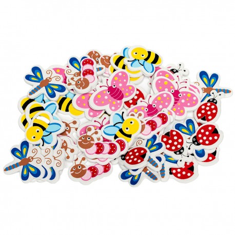 703120 NAKLEJKI Z PIANKI - OWADY 40-60 mm 50 szt. BREWIS