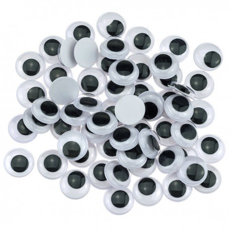 681607 RUCHOME OCZKA SAMOPRZYLEPNE 14 mm 60 szt. BREWIS